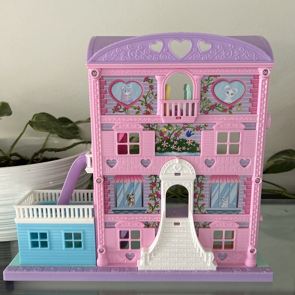 2021 Polly Pocket Pajama Party Sleepover Adventure House ONLY Excellent Cond